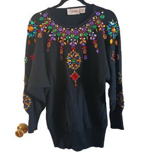 Cedars sweater, multicolored,  size medium